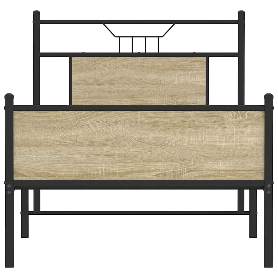 Bedframe zonder matras hout sonoma eikenkleurig 90x200 cm