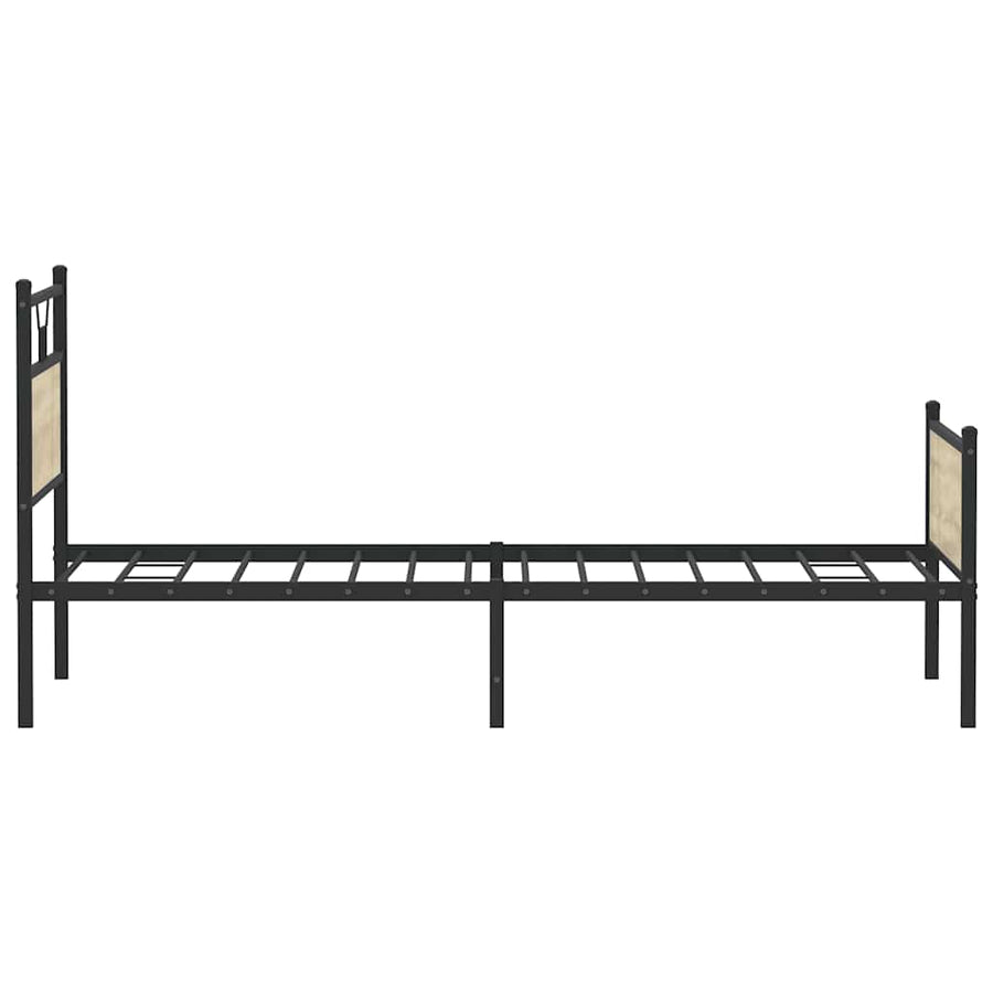 Bedframe zonder matras hout sonoma eikenkleurig 100x190 cm