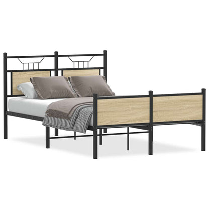 Bedframe zonder matras hout sonoma eikenkleurig 120x190 cm