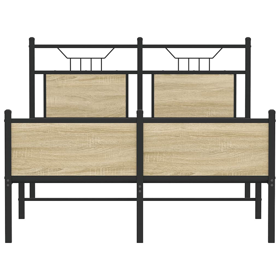 Bedframe zonder matras hout sonoma eikenkleurig 120x190 cm