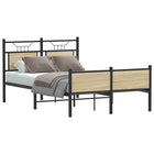 Bedframe 120x190 cm hout sonoma eiken