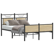 Bedframe 120x190 cm hout sonoma eiken