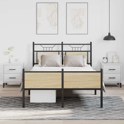 Bedframe zonder matras hout sonoma eikenkleurig 120x200 cm