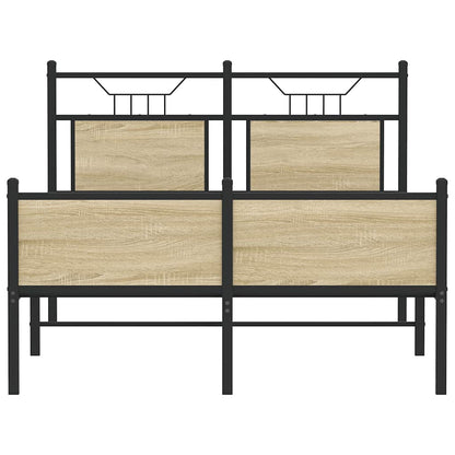 Bedframe zonder matras hout sonoma eikenkleurig 120x200 cm