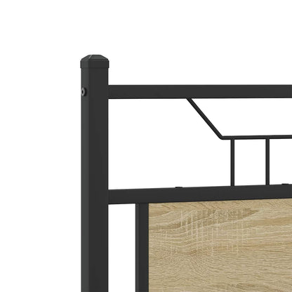 Bedframe zonder matras hout sonoma eikenkleurig 120x200 cm