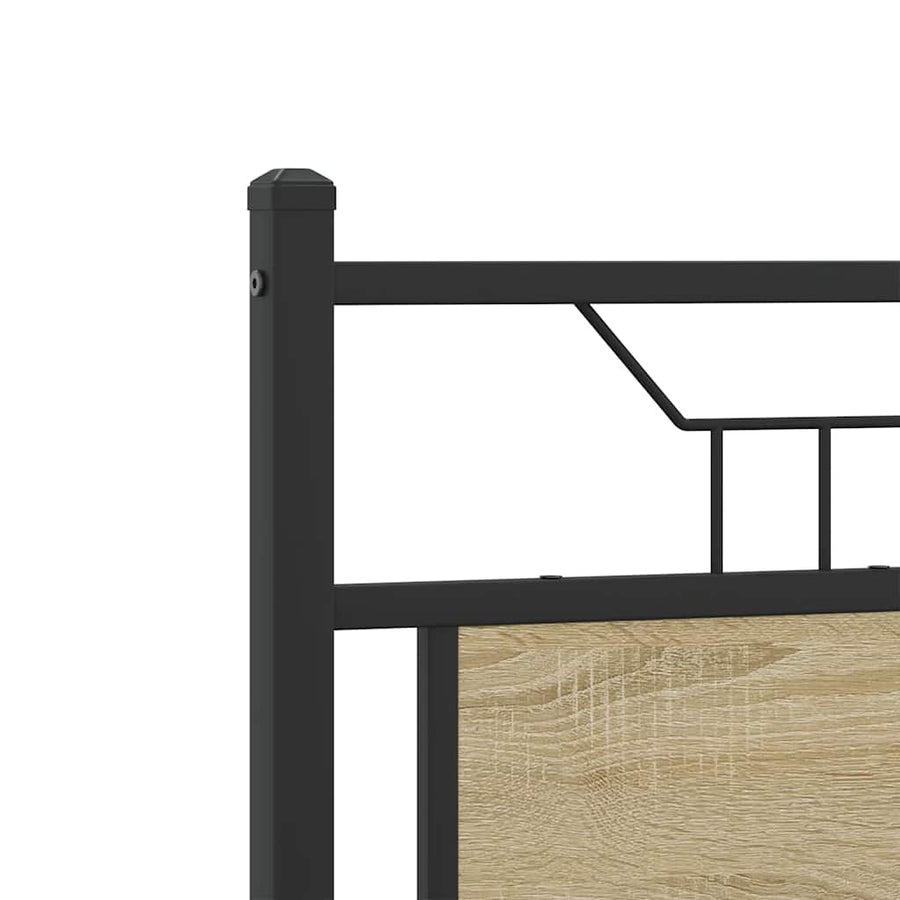 Bedframe zonder matras hout sonoma eikenkleurig 120x200 cm