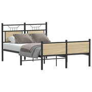 Bedframe 120x200 cm hout sonoma eiken