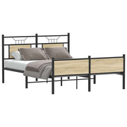 Bedframe 140x190 cm hout sonoma eiken