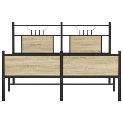 Bedframe zonder matras hout sonoma eikenkleurig 140x200 cm