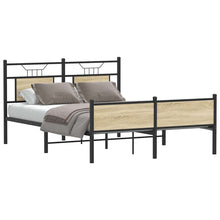 Bedframe zonder matras hout sonoma eikenkleurig 140x200 cm