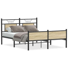 Bedframe zonder matras hout sonoma eikenkleurig 150x200 cm