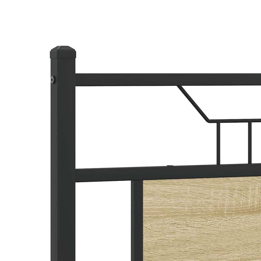 Bedframe zonder matras hout sonoma eikenkleurig 150x200 cm