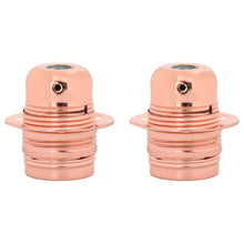 Lamphouders 2 st roségoud E27