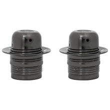Lamphouders 2 st glanzend zwart E27