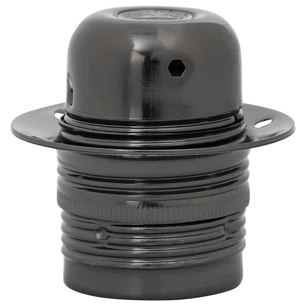 Lamphouders 2 st glanzend zwart E27