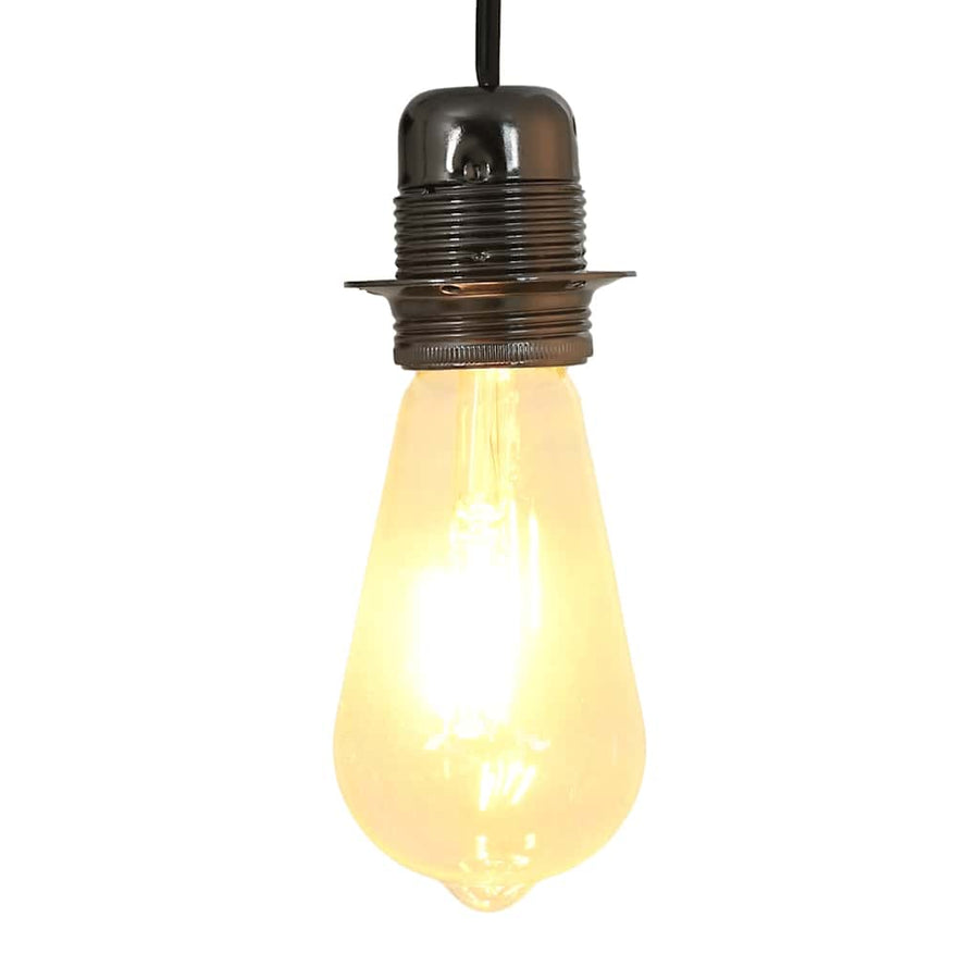 Lamphouders 2 st glanzend zwart E27