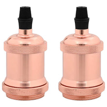 Lamphouders 2 st roségoud E27