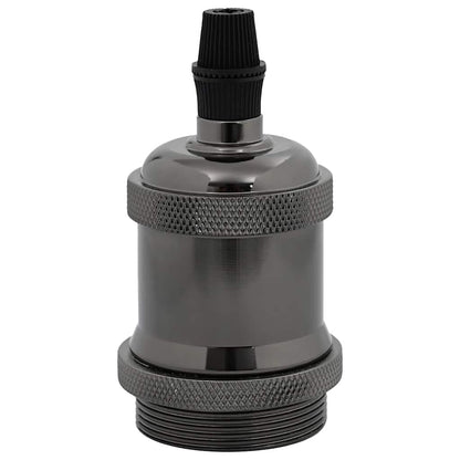Lamphouders 2 st glanzend zwart E27