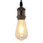 Lamphouder E27 glanzend zwart 2 stuks