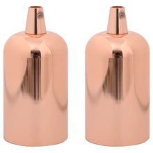 Lamphouders 2 st roségoud E27