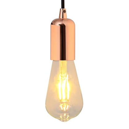 Lamphouders 2 st roségoud E27