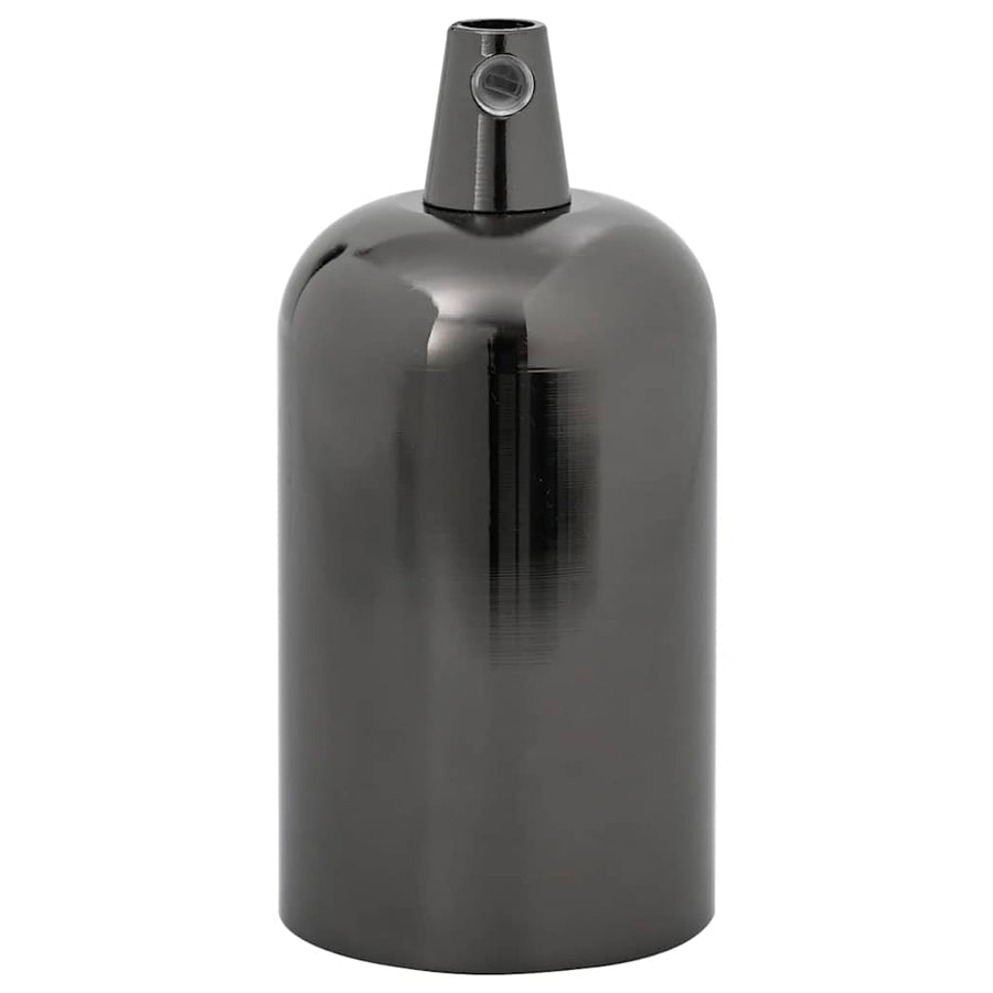 Lamphouders 2 st glanzend zwart E27