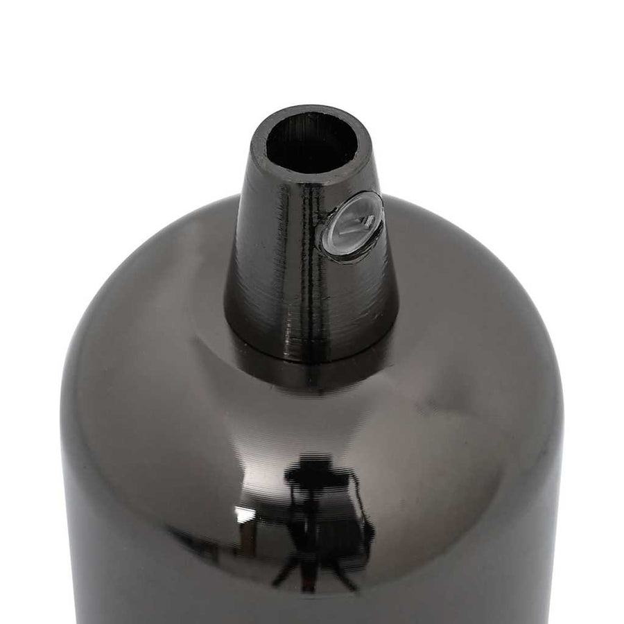 Lamphouders 2 st glanzend zwart E27