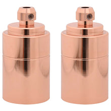 Lamphouders 2 st roségoud E27