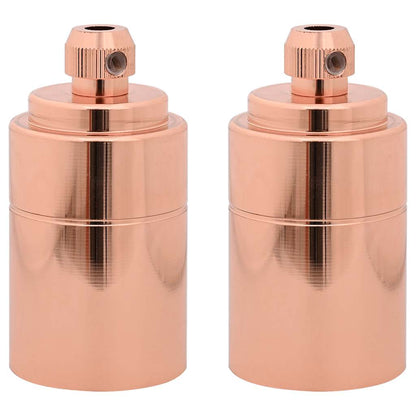 Lamphouders 2 st roségoud E27