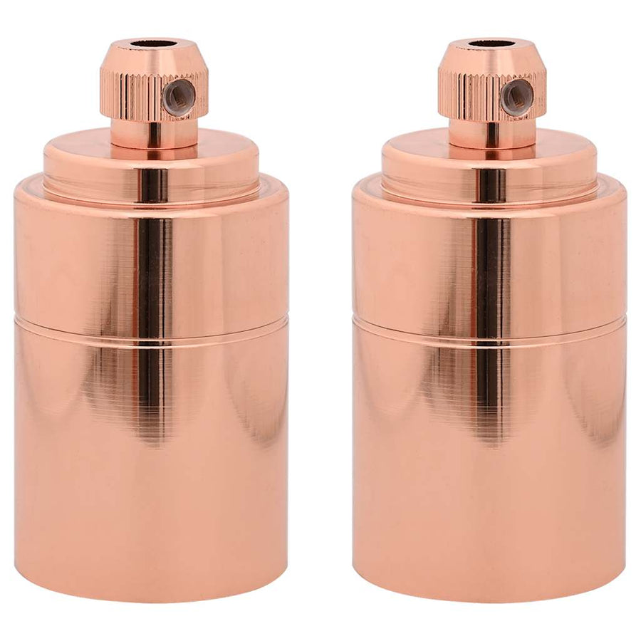 Lamphouders 2 st roségoud E27