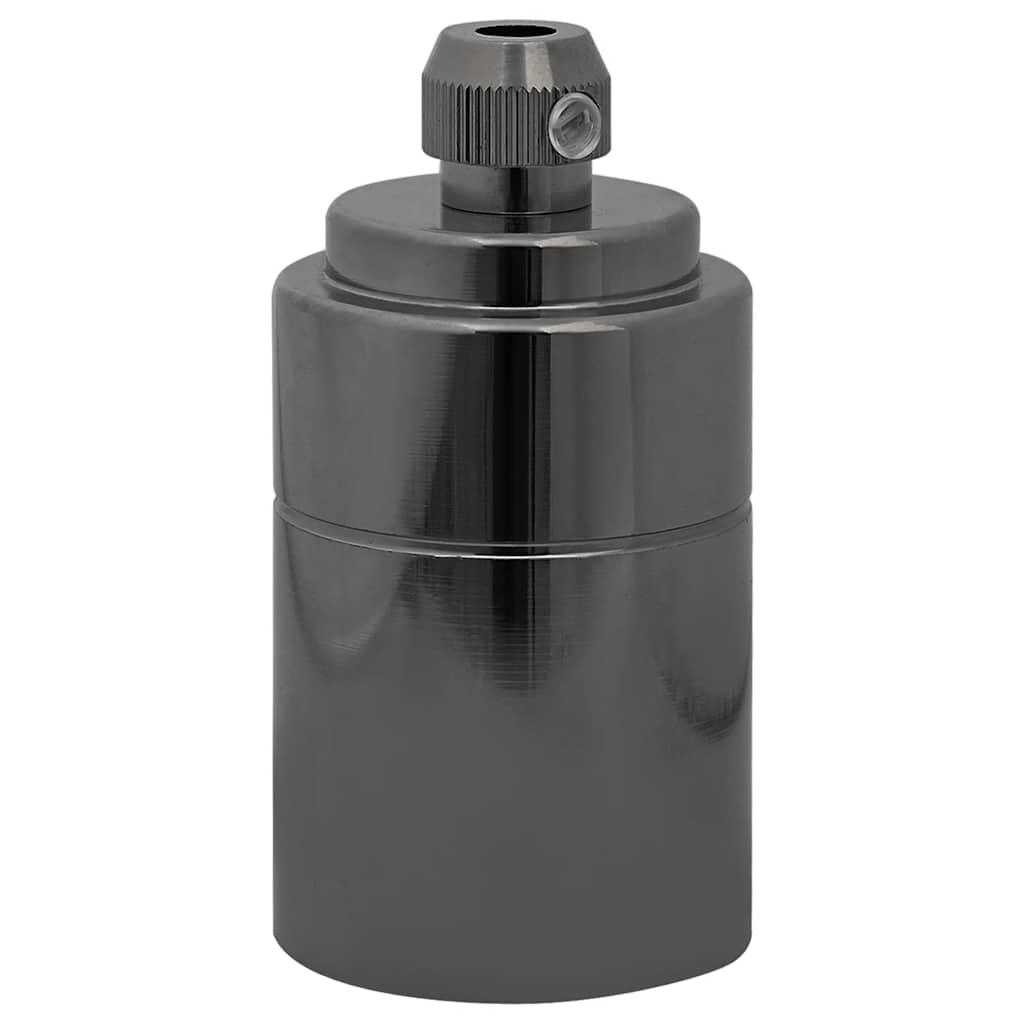 Lamphouders 2 st glanzend zwart E27