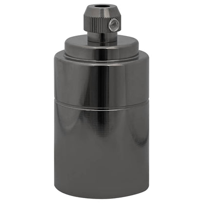 Lamphouders 2 st glanzend zwart E27
