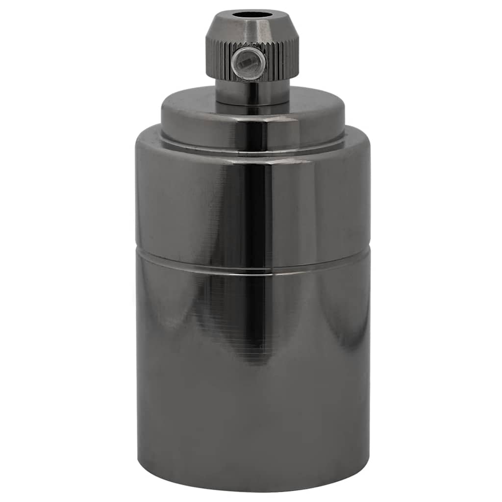 Lamphouders 2 st glanzend zwart E27