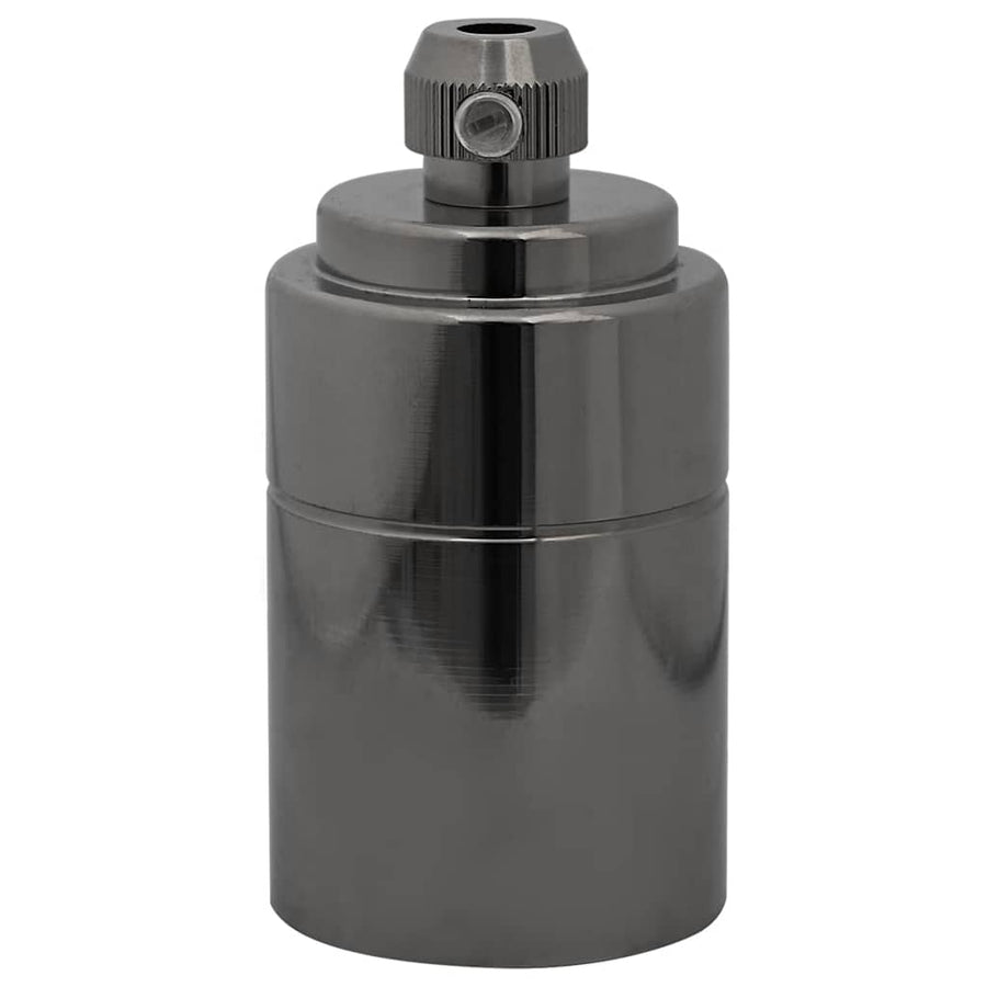 Lamphouders 2 st glanzend zwart E27