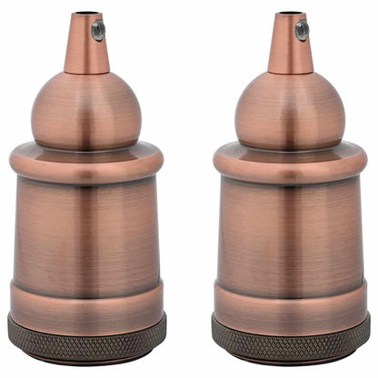 Lamphouders 2 st rood brons E27