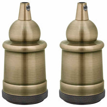 Lamphouders 2 st brons E27