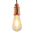 Lamphouder E27 roségoud aluminium 2 stuks