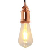 Lamphouder E27 roségoud aluminium 2 stuks