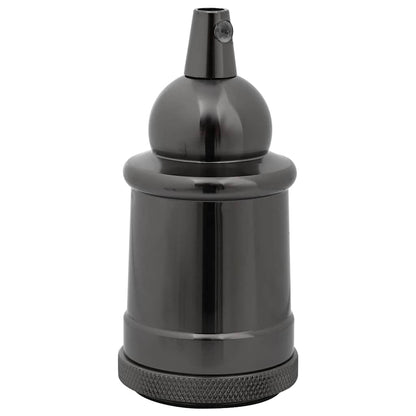 Lamphouders 2 st glanzend zwart E27
