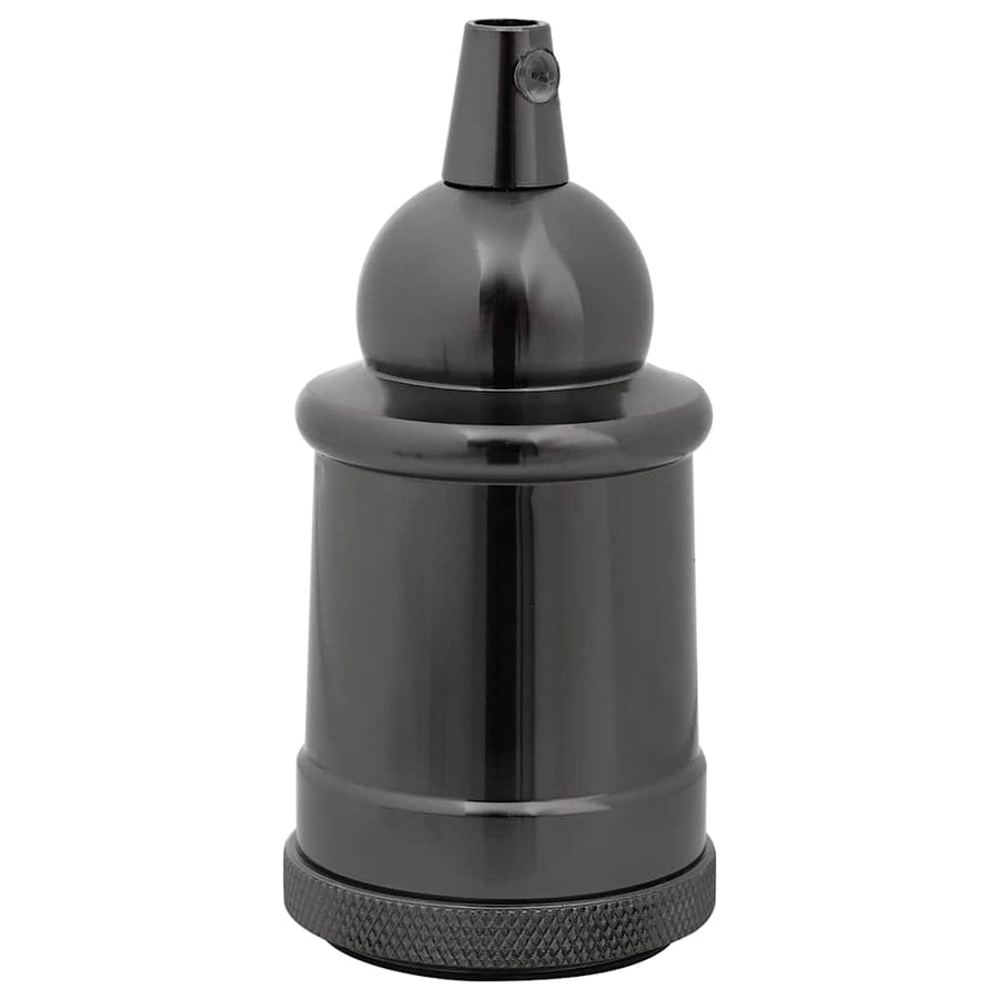 Lamphouders 2 st glanzend zwart E27