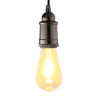 Lamphouder E27 glanzend zwart 2 stuks