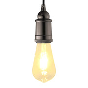 Lamphouder E27 glanzend zwart 2 stuks