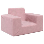 Kinderbank pluche roze 52x38x34 cm
