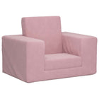 Children's sofa bed soft plush pink