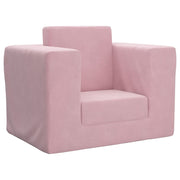 Kinderslaapbank pluche roze