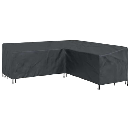 Hoes voor tuinmeubelen Zwart 220 x 220 x 80 cm 210D Oxford Stof