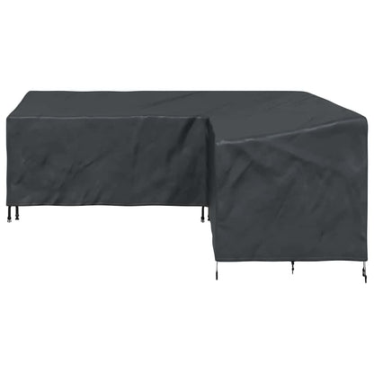 Hoes voor tuinmeubelen Zwart 235 x 235 x 80 cm 210D Oxford Stof