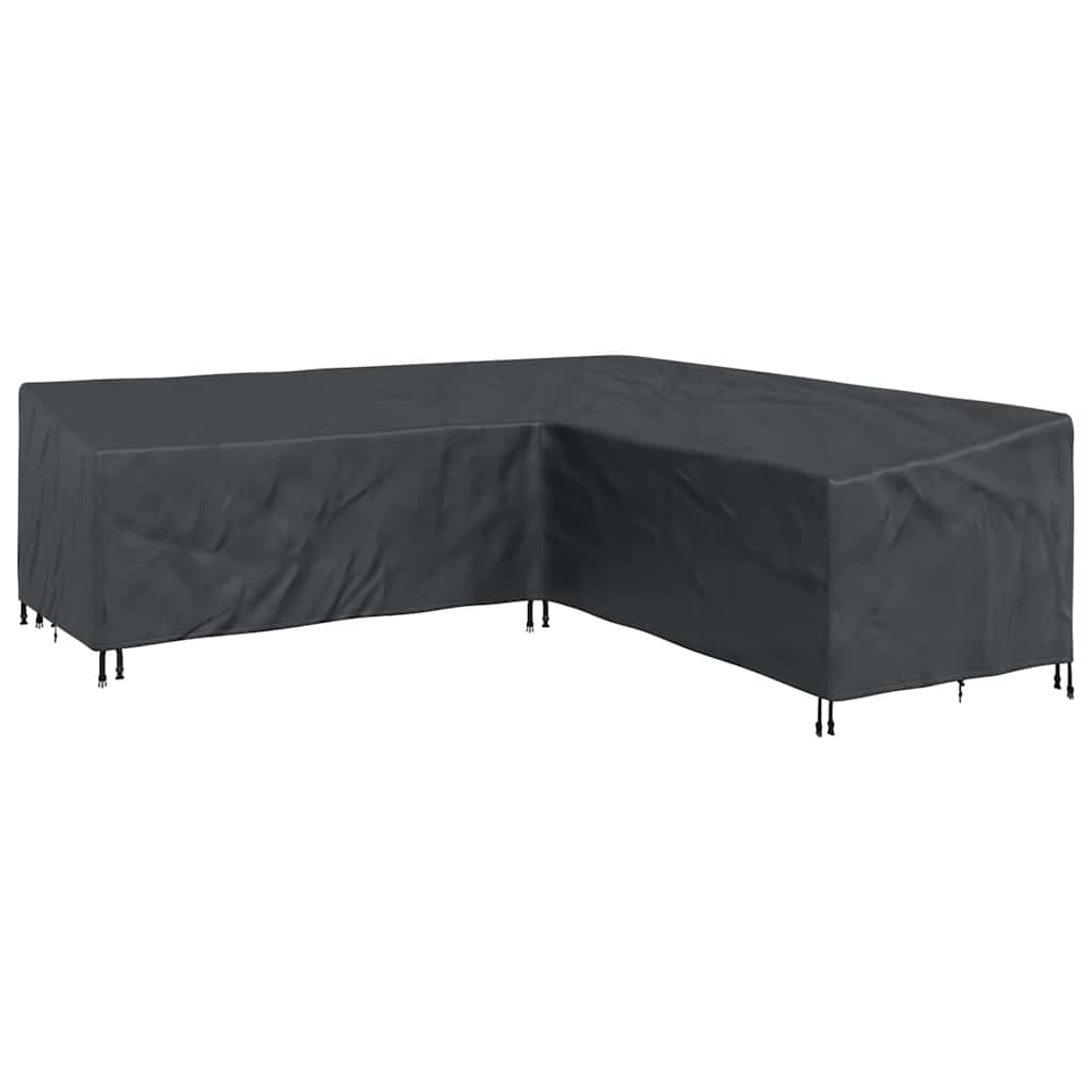 Hoes voor tuinmeubelen Zwart 255 x 255 x 80 cm 600D Oxford Stof