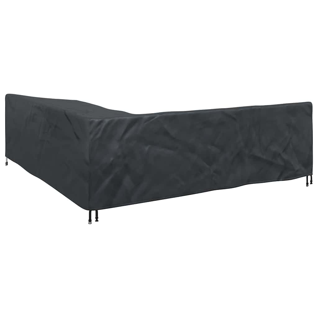 Hoes voor tuinmeubelen Zwart 255 x 255 x 80 cm 600D Oxford Stof