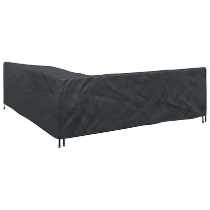 Hoes voor tuinmeubelen Zwart 255 x 255 x 80 cm 600D Oxford Stof